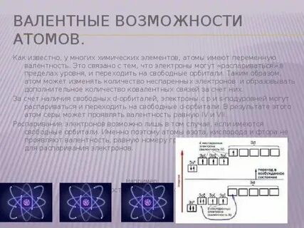 Валентность валентные электроны