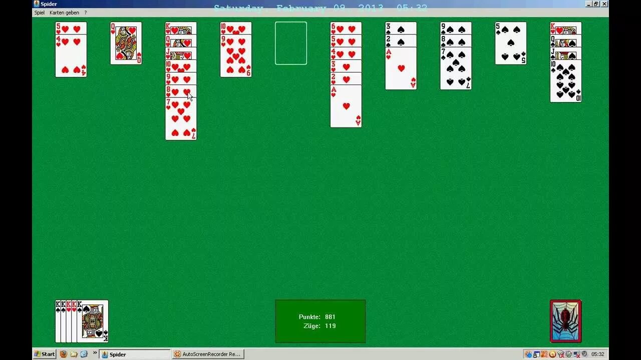 игра spider solitaire. паук пасьянс для виндовс 7. Spider solitaire (microsoft). расположение игры паук windows в проводнике. пасьянс паук.