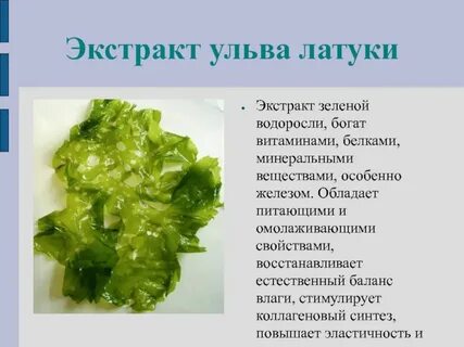 Минеральные вещества водоросли