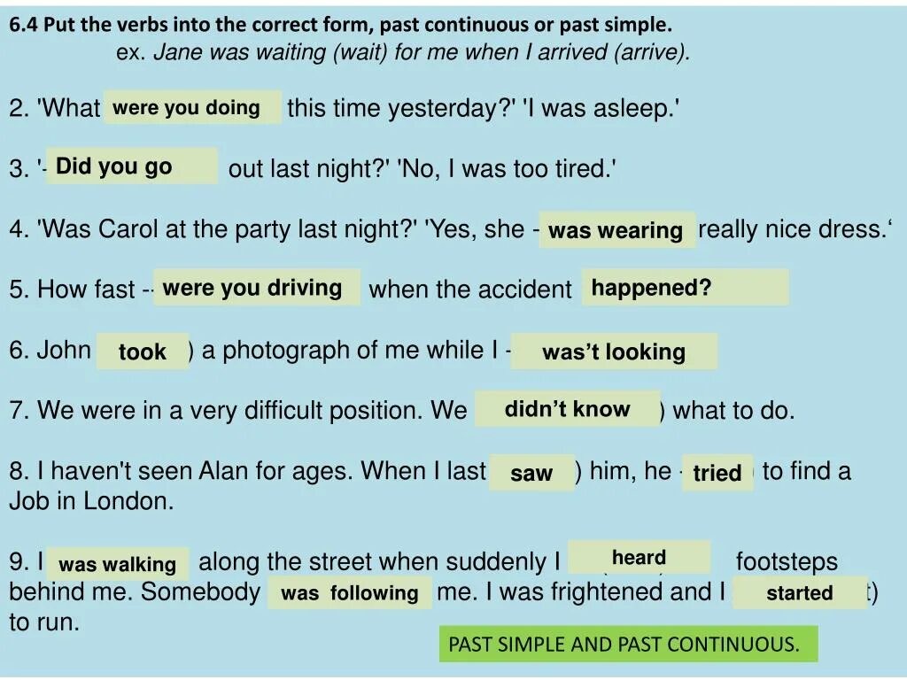 Did they to him yesterday. Past Continuous while when. Do в past Continuous. Предложения с while в английском языке. Made past simple или past Continuous.