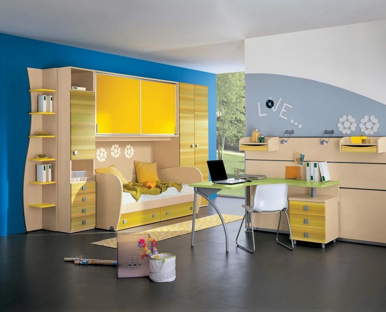 Идеи для детской комнаты. Яркая детская мебель. Детские комнаты мебель. Детские комнаты. Про детскую.