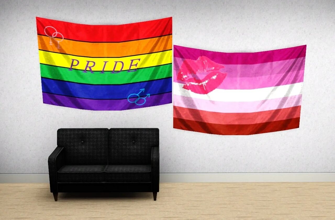SIMS 4 флаги. SIMS 4 ЛГБТ. Флаг ЛГБТ. Комната с флагом ЛГБТ.