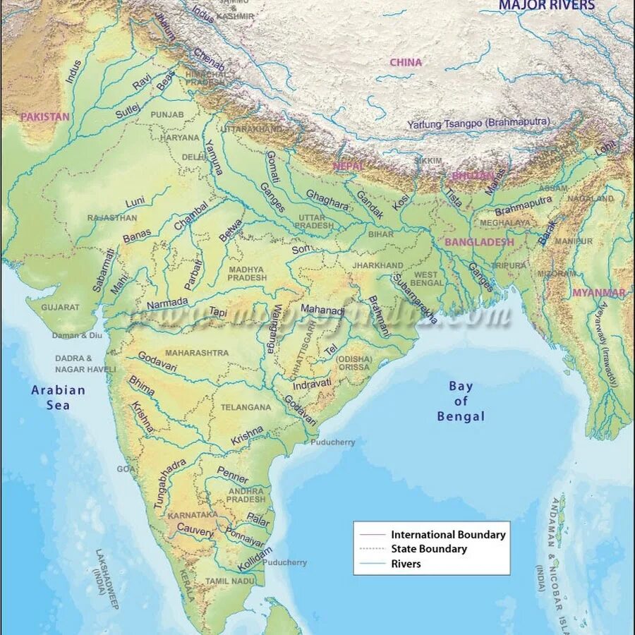 Рельеф Индии карта. Карта Индии полуостров Индостан. Горы полуострова Индостан.
