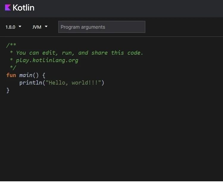 Kotlin playground