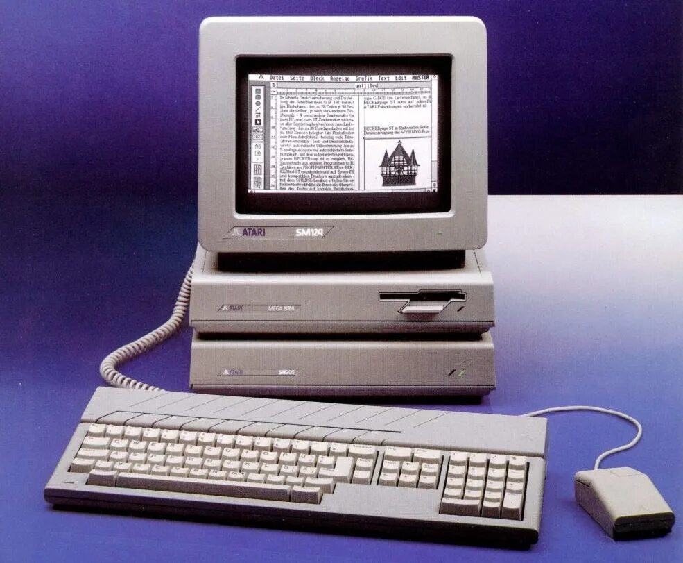 Как называется старый компьютер. Атари компьютер 1985. atari st 1040. компьютере atari st. атари комп 90.