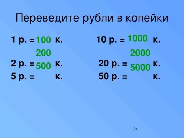 Переведи 8 т. Как перевести рубли в копейки в математике. Перевести из копеек в рубли. Перевод в рубли. Как перевести копейки в рубли.