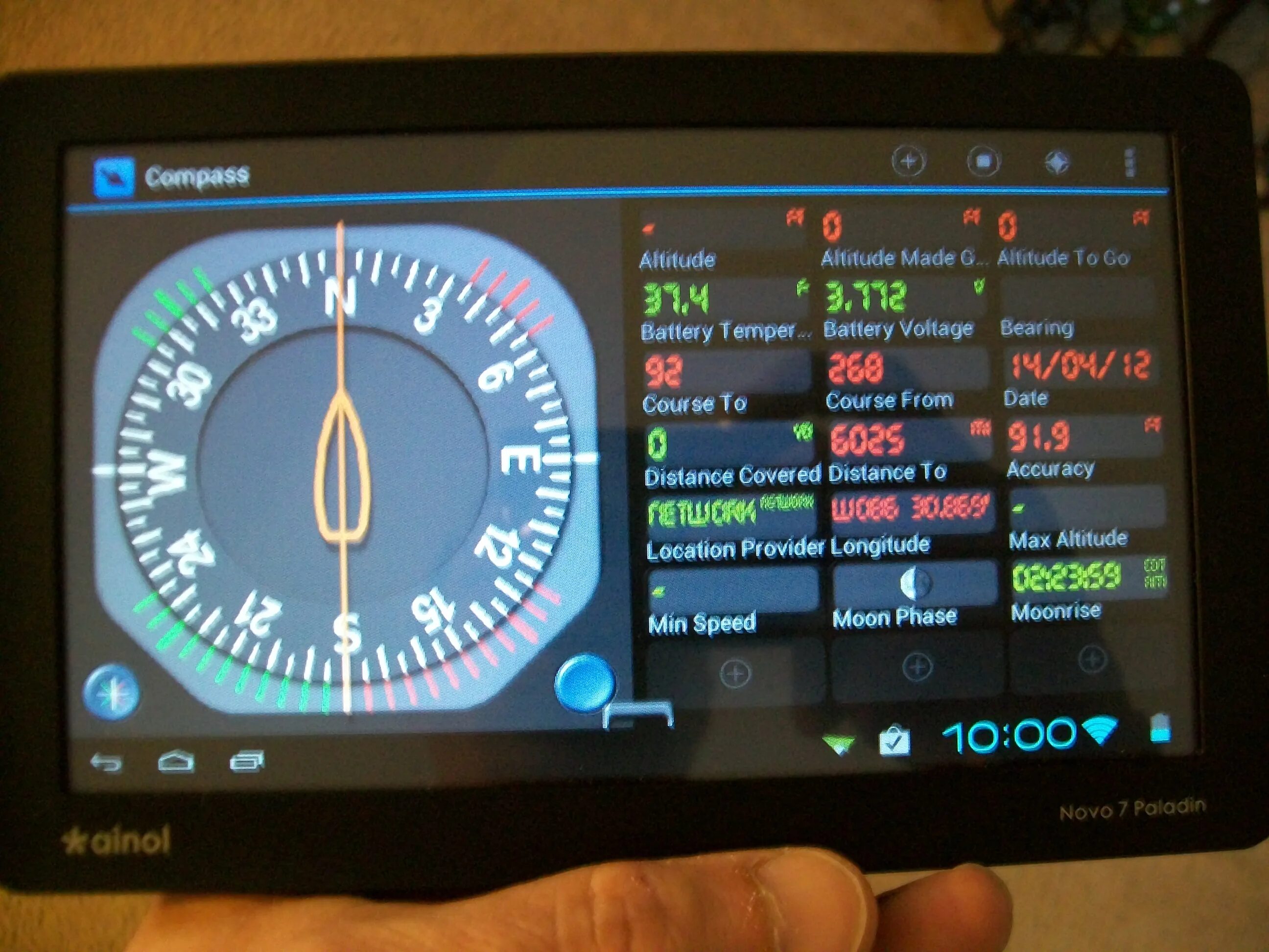 Gps android 12. Сколь gps compass на судне.