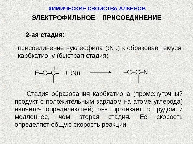 Двойная связь алкины. Алкены реакции электрофильного присоединения. Механизм реакции электрофильного присоединения алкенов. Алкины Электрофильное присоединение механизм. Реакции электрофильного присоединения алкенов.