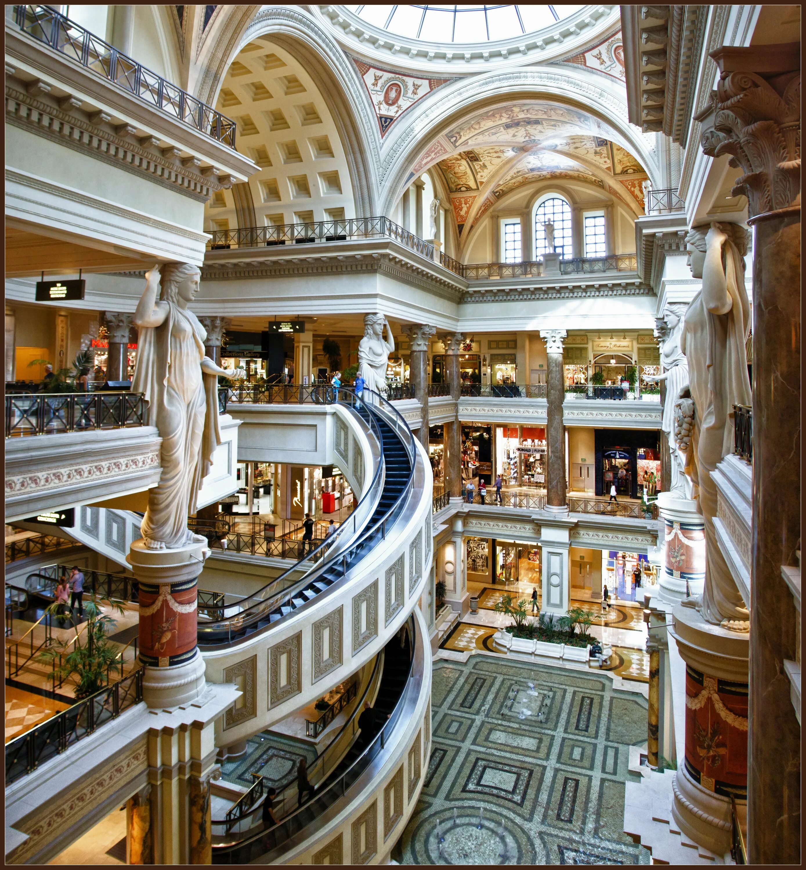 Сизарс-Палас. Forum shops at Caesars. Caesars Palace. Дворец Цезаря в Египте. Forum shopping