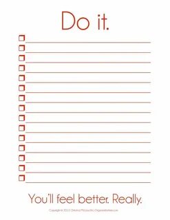 You got things to do