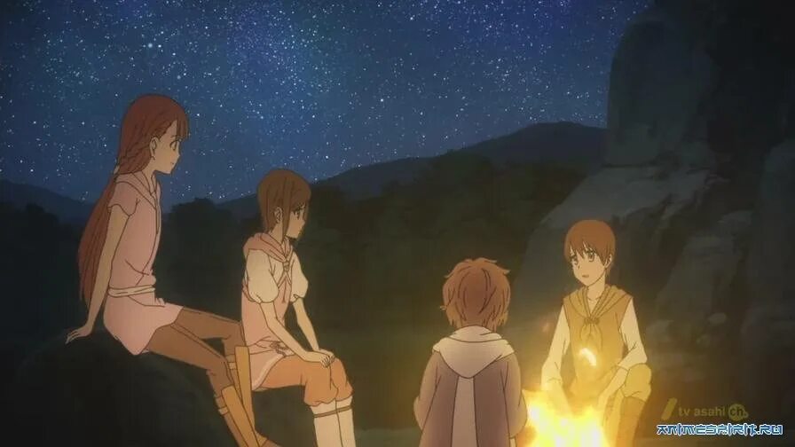 Симфония из нового света. Shinsekai Yori кадры. Shinsekai Yori поцелуй. Из нового света / Shinsekai Yori.