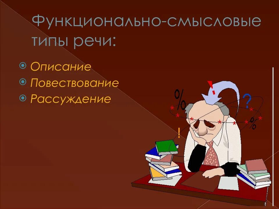 Презентация 7 класс функционально смысловые типы речи. Смысловые типы речи описание повествование рассуждение. функционально-смысловые типы речи. функционально-смысловые типы речи презентация. функциональный смысл типы речи.