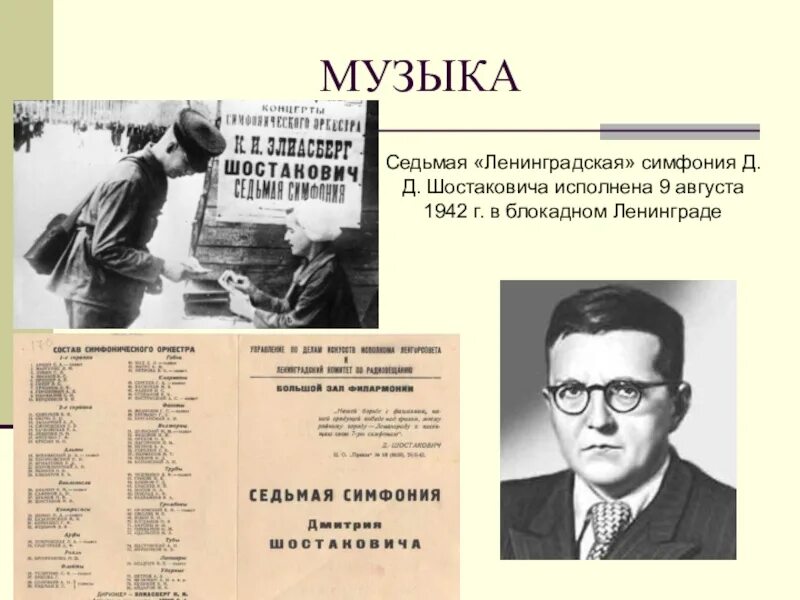 Ленинградская симфония Шостаковича. Симфония Шостаковича в блокадном Ленинграде. Седьмой (Ленинградской) симфонии композитора д. д. Шостаковича..