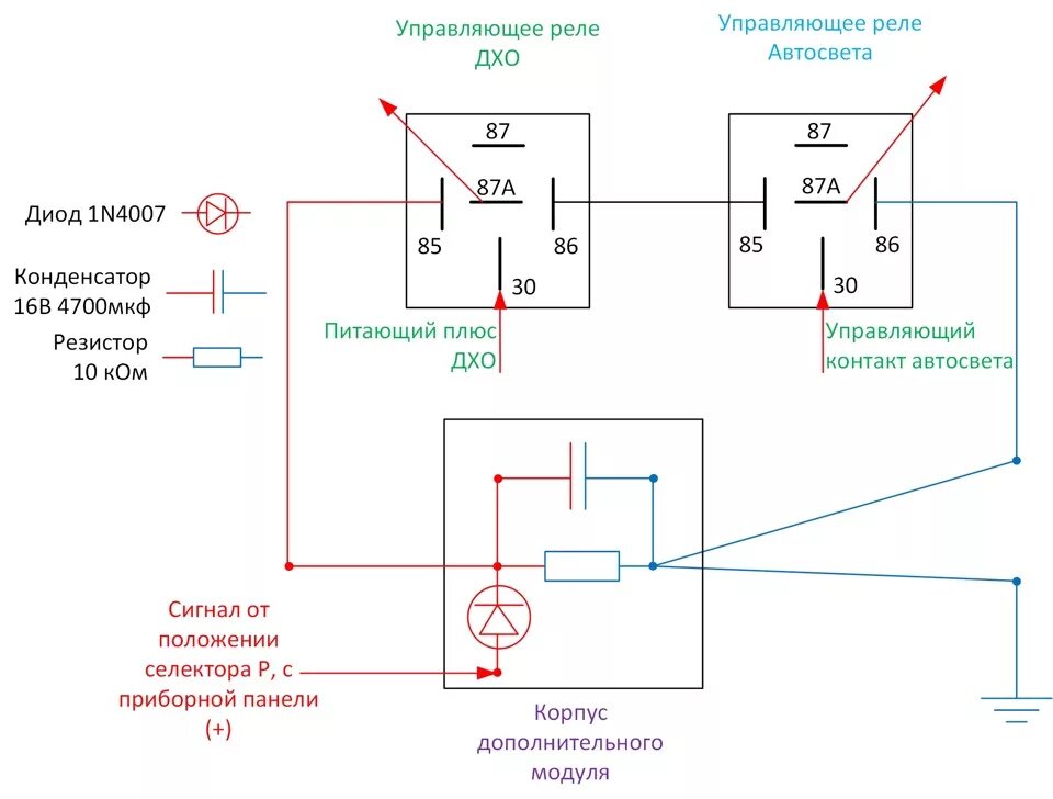 Схема реле отключения ходовых огней. DRL дневные ходовые огни схема подключения. Схема подключения светодиодных ходовых огней. Схема подключения светодиодных ходовых огней в автомобиле. Как подключить дхо через