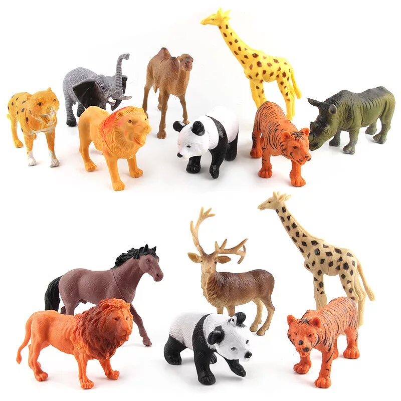 Тигр лев жираф слон. Набор "Дикие животные" t33703. Игрушки животные. Набор животных для детей. Набор фигурок животных.