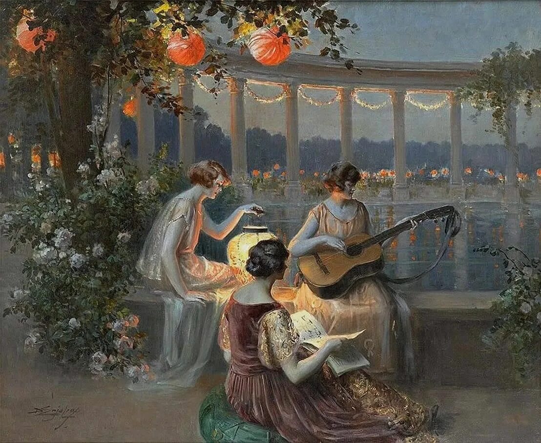 Слушать весенние романсы. Художник Delphin Enjolras 1857-1945. Дельфин Анжольра на веранде. Дельфин Анжольра художник картины. Дельфин Анжольра \ Delphin Enjolras (1857-1945) —.