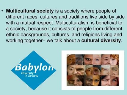 Multicultural society