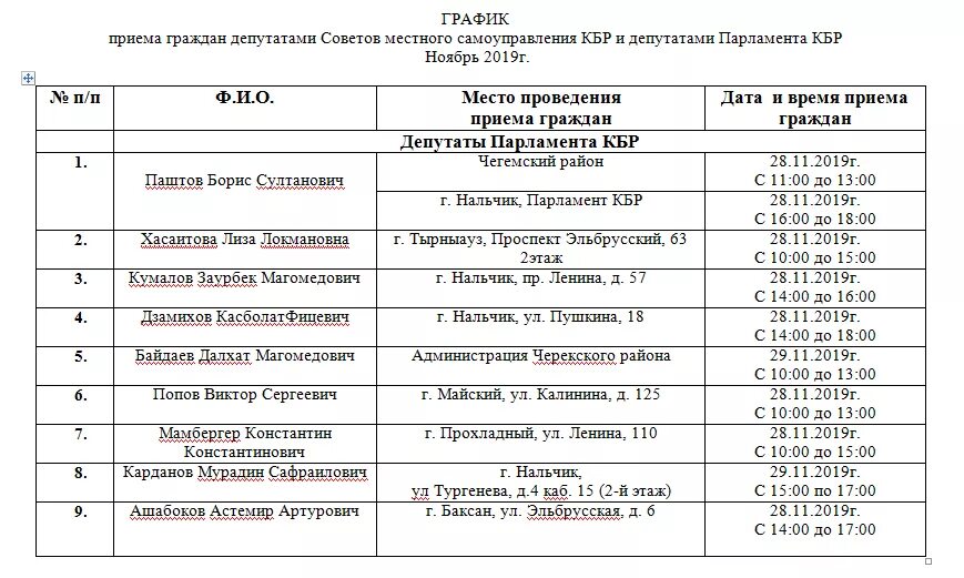 Паспортный стол баксан. График приема граждан депутатами. График работы приема граждан. График приема граждан руководителем. ЗАГС города Прохладный.