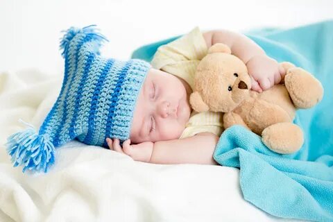 Baby, Blue, Cosy, Cute, Hat, Infant, Newborn, Parenting, Sleeping, Teddy, f...
