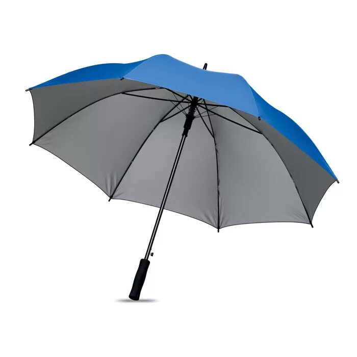 Зонт складной Mini Hit Dry-Set. Зонт Torm серо-синий. Раскрытый зонт. Зонтик с длинной ручкой. Зонтик семьи