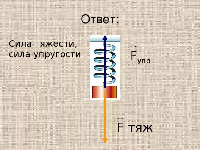 Изобразите силы, действующие на пружину. Сила действующая на пружину. Сила действующая на пружину рисунок. Изобразите силы действующие на шар подвешенный на пружине.