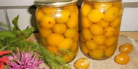 Компот из желтых компот на зиму