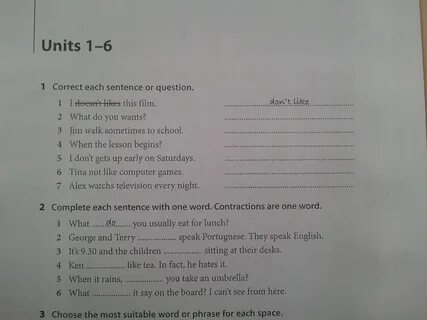 Final test grade