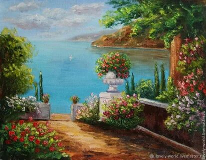 Картина с видом на море