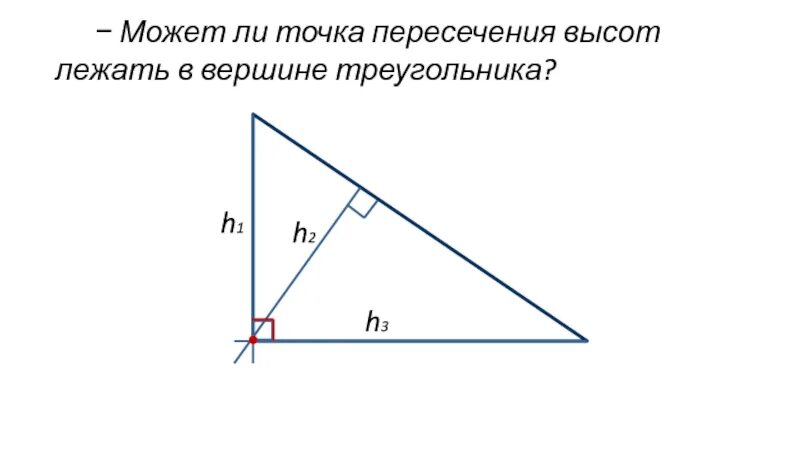 Нарисовать высоту прямоугольного треугольника. Точка пересечения высот в прямоугольном треугольнике. Пересечение высот в прямоугольном треугольнике. Высоты в прямоугольном треугольнике рисунок. Высоты в прямоугольном треугольнике пересекаются.