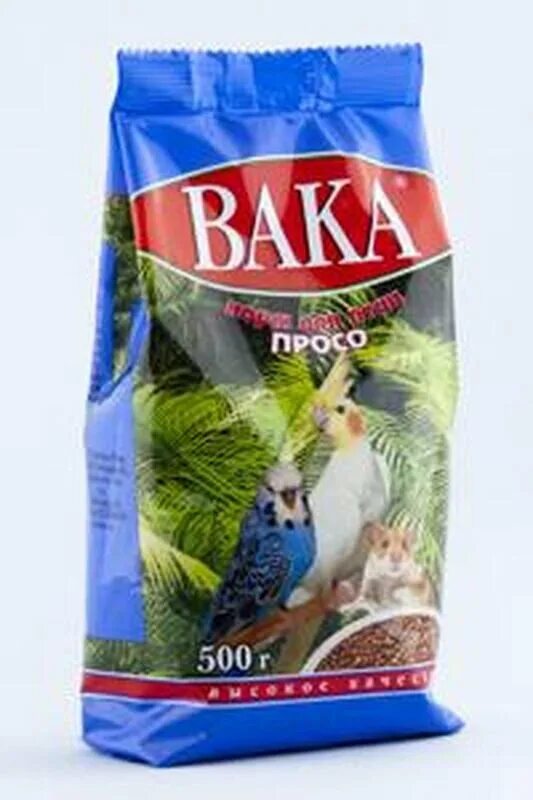 Корм просо для птиц. Вака корм для канареек 500 гр. вака просо для птиц (500 гр). корм вака просо для птиц 500г.