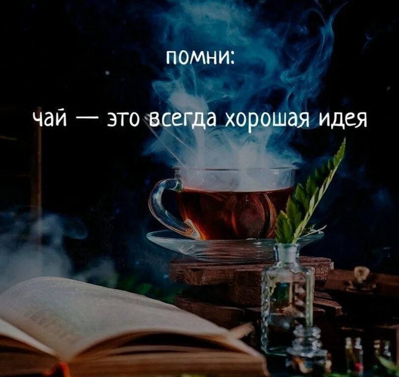 Неплохая идея. Чай это всегда хорошая идея. Всегда Помни об этом. Хорошие мысли. Крутые мысли.