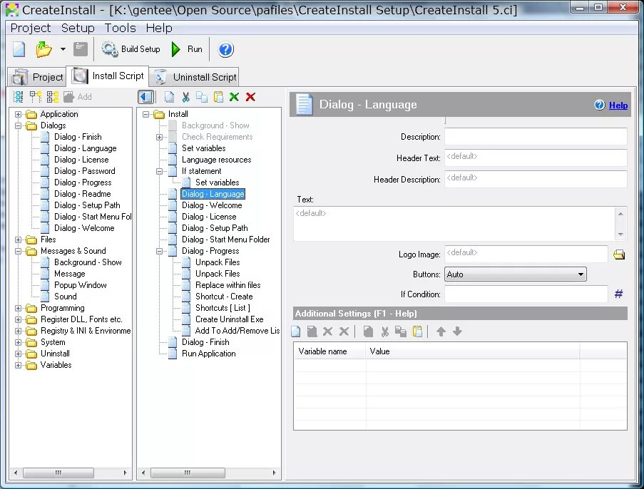 Windows install software. Createinstall. createinstall light. программы установки , installer vise. createinstall light русская версия.