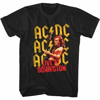 Мужская футболка ACDC Live at Donington Men's T-Shirt Rock Band Concer...