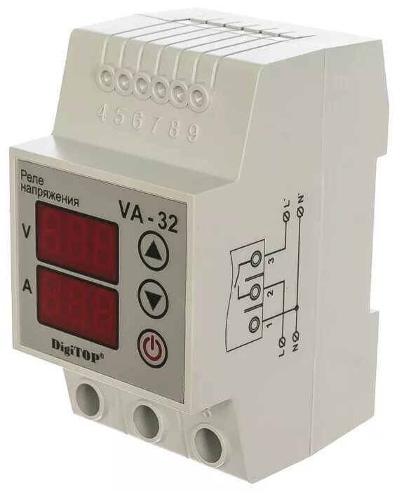 Реле контроля напряжения DIGITOP VP-63a. Реле напряжения va-40a DIGITOP. Реле напряжения DIGITOP VP-380v. Реле напряжения va-50a. Купить реле защиты