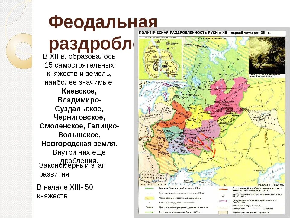 Какая дата считается началом раздробленности