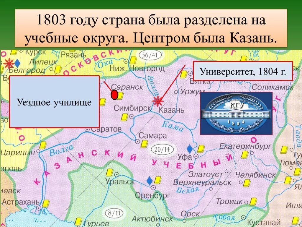 Страна разбитых. Учебные округа Российской империи. Учебные округа 19 века. 1803 1804 Страна разделена на 6 учебных округов. Центры учебных округов.