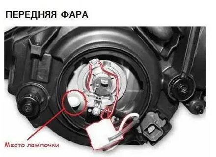 Замена лампы ближнего актион
