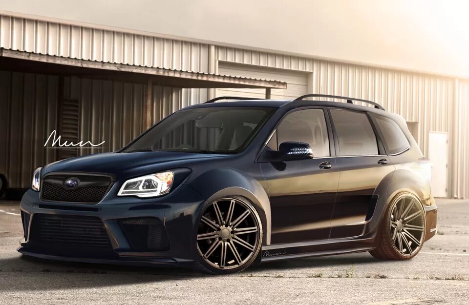 Год 3 тюнинг. Subaru Forester SJ r19. Subaru Forester sh5 на Vossen. Subaru Forester SJ Tuning. Форестер 4 стенс.