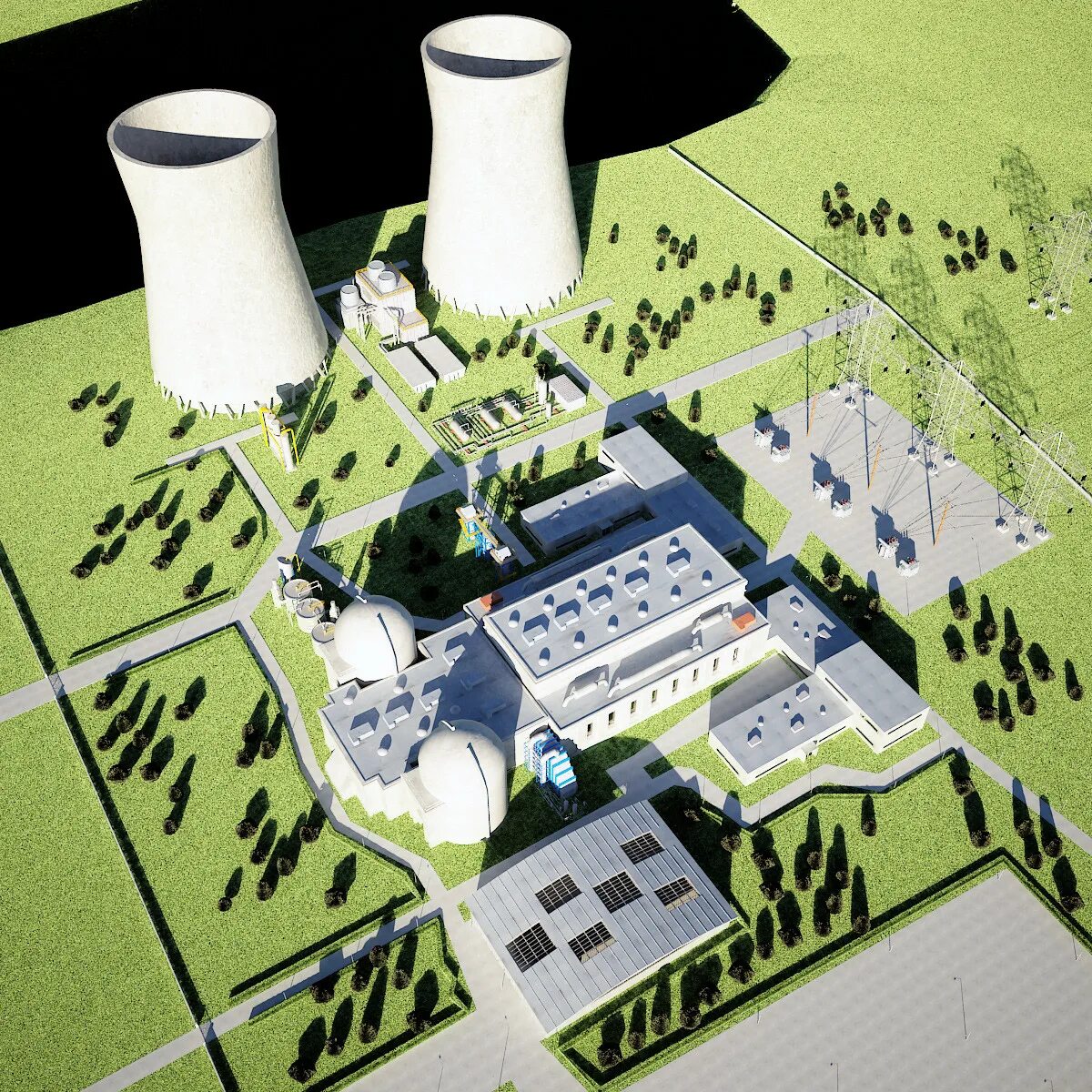 Power plant 3. Ignalina nuclear Power Plant 3д модель станции. АЭС 2006 3d модель. Обнинская АЭС 3д. Макет электростанции.