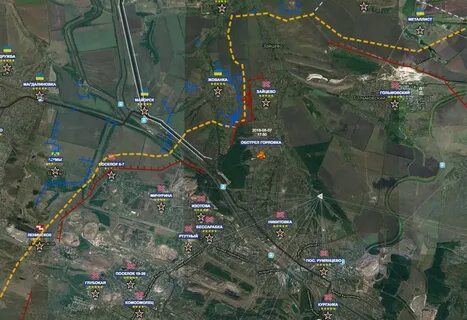 Карта поселков днр