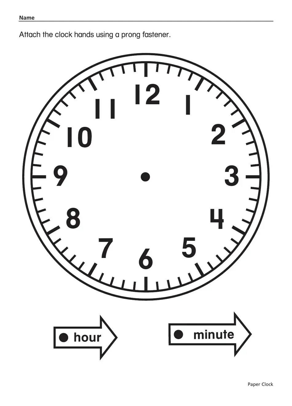 Page turning clock