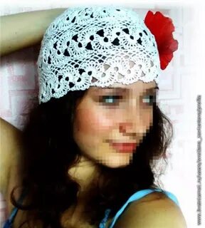 Шапочка для женщин на лето крючком