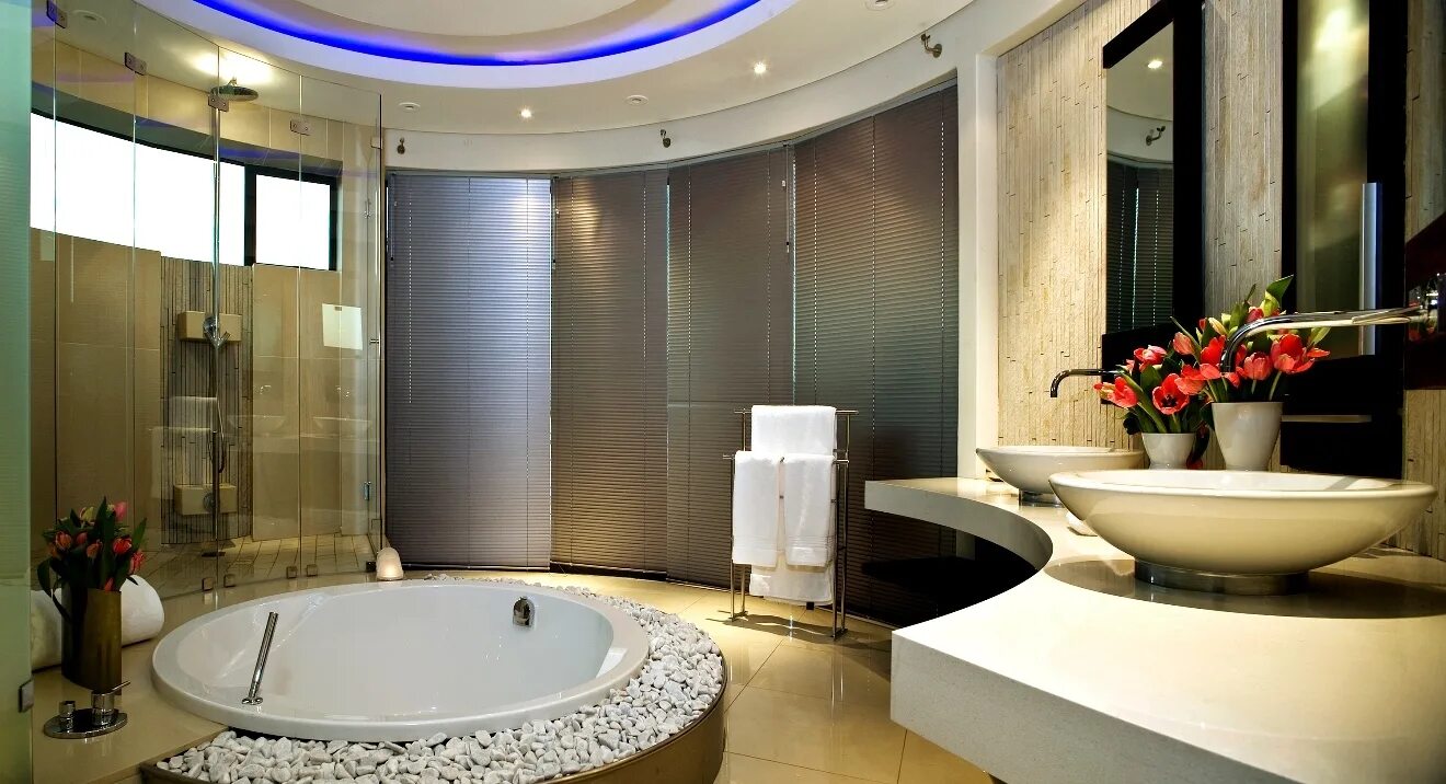 The Sleek Beauty of Round Bathtubs Modern bathroom design, Bathroom design, Tub 