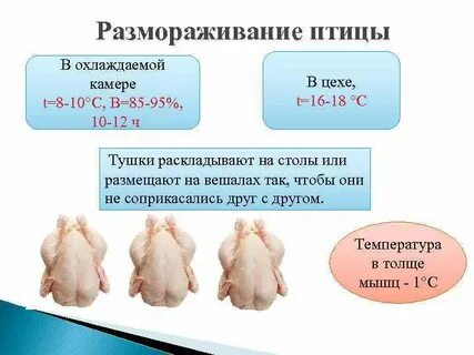 Сколько размораживается мясо