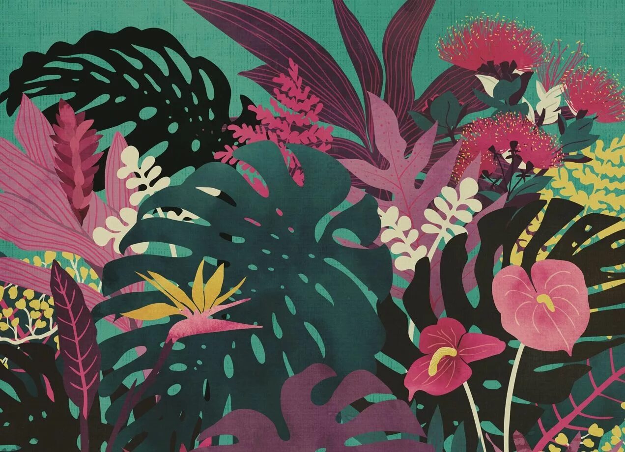 Tropical shop. Постер тропики. Картина абстракция цветок тропики. Abstract Art Tropical.