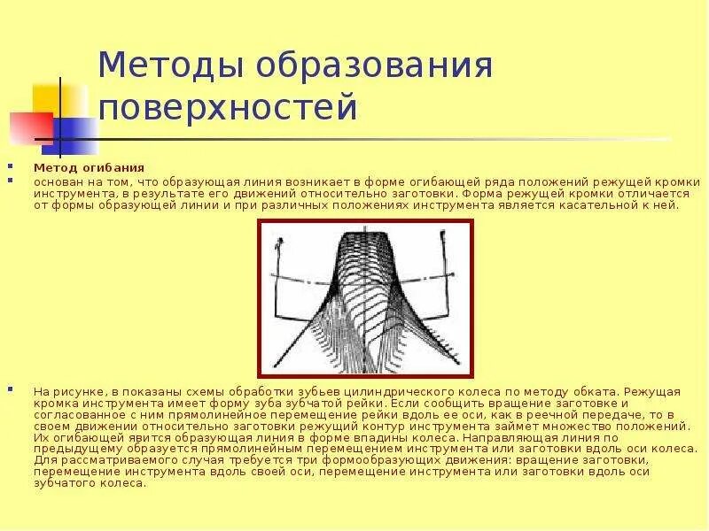 Поверхности образование поверхностей