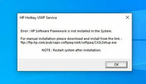 But it not be installed