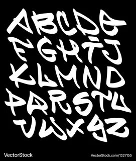 Шрифт в виде граффити