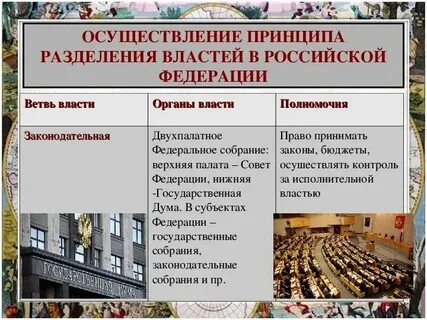 3 ветви власти в демократическом государстве