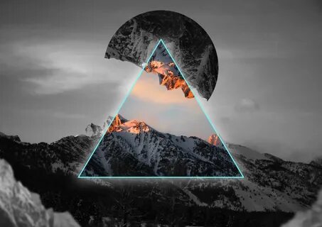 Geometric landscape 4K wallpaper (34 wallpapers) .